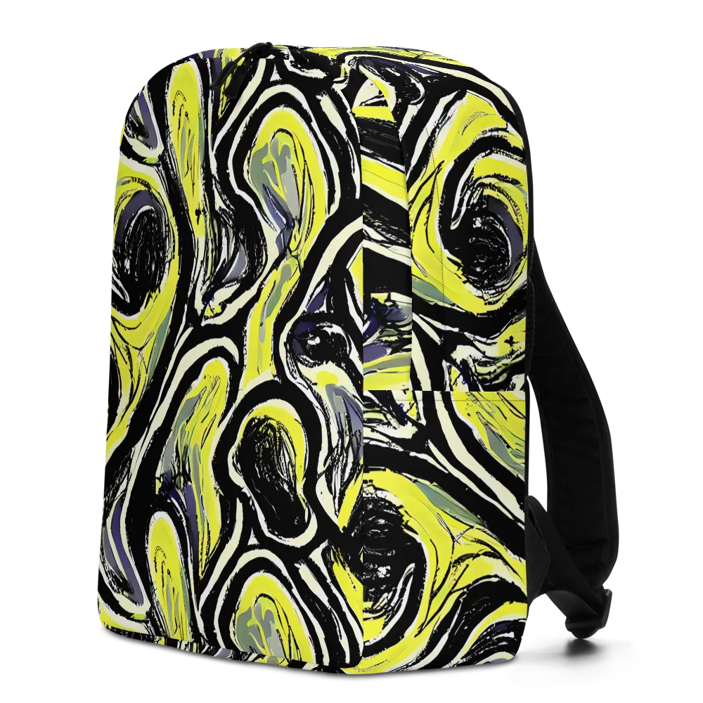 Blacklight Ribbons on Minimalist Backpack — Left