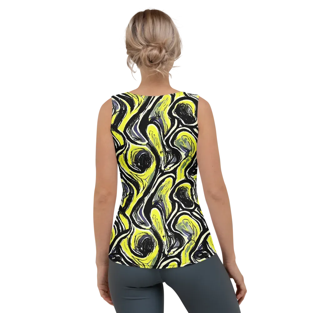 Blacklight Ribbons on Women's Tank Top — Back