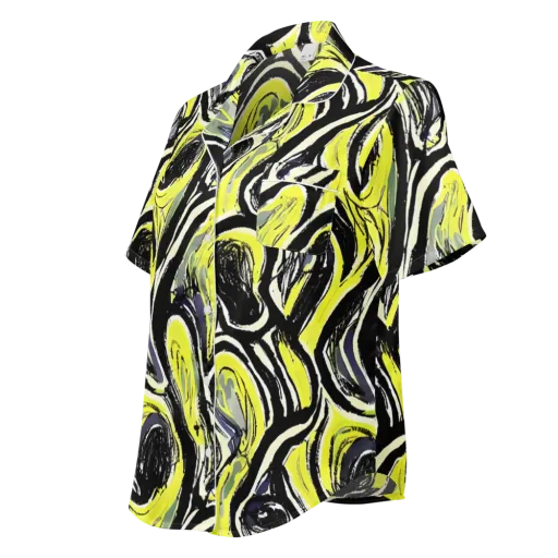 Blacklight Ribbons on a Women's Short Sleeve Pajama Top
