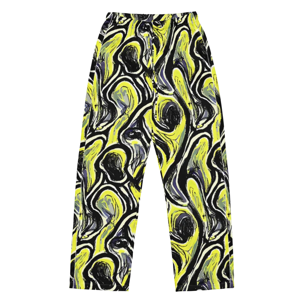 Blacklight Ribbons on Women's Pajama Pants — Front