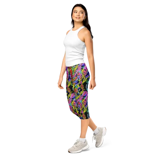 Astral Plumage on a Capri Leggings