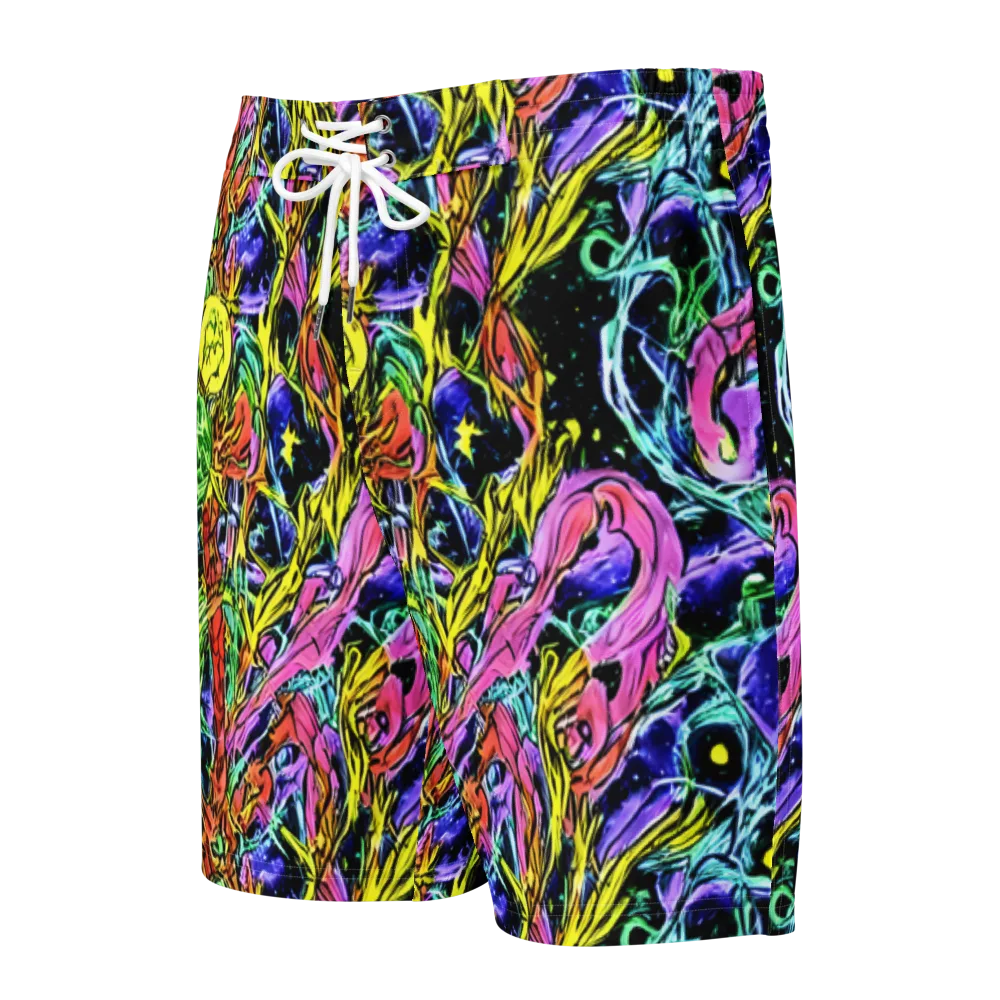 Astral Plumage on Men's Board Shorts — Front