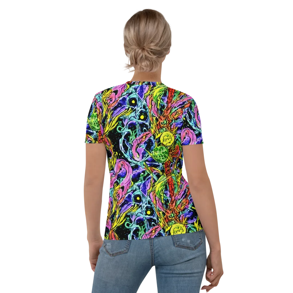 Astral Plumage on Women's Crew Neck T-Shirt — Back