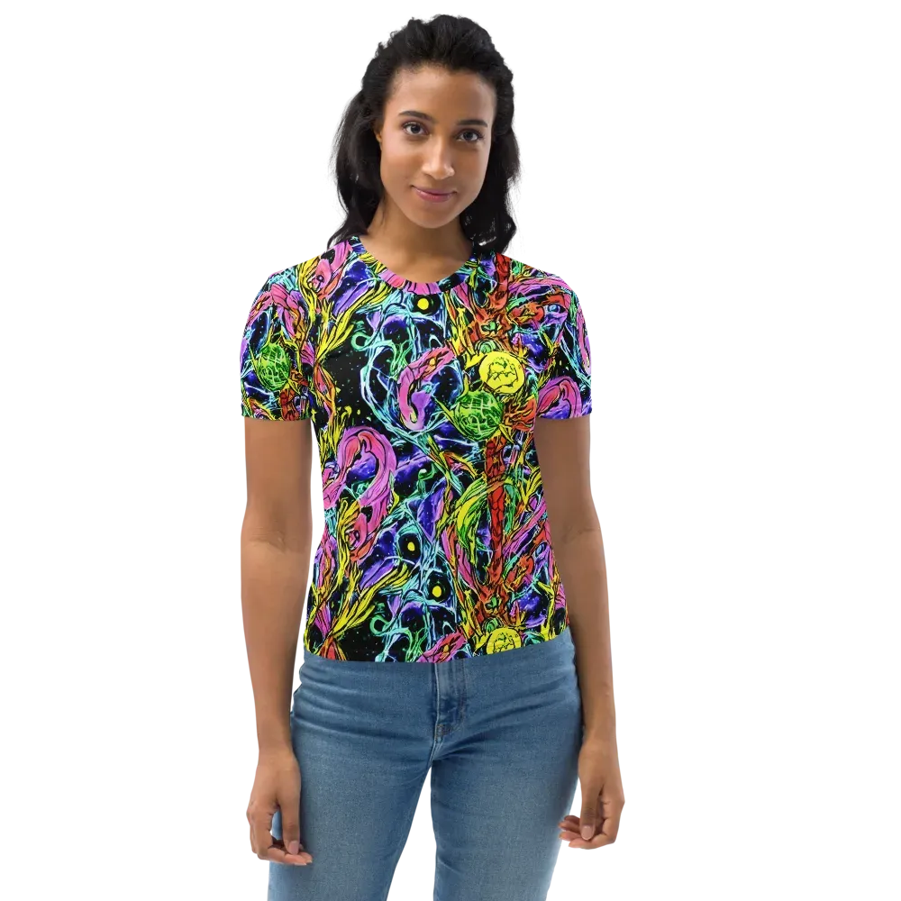 Astral Plumage on Women's Crew Neck T-Shirt — Front