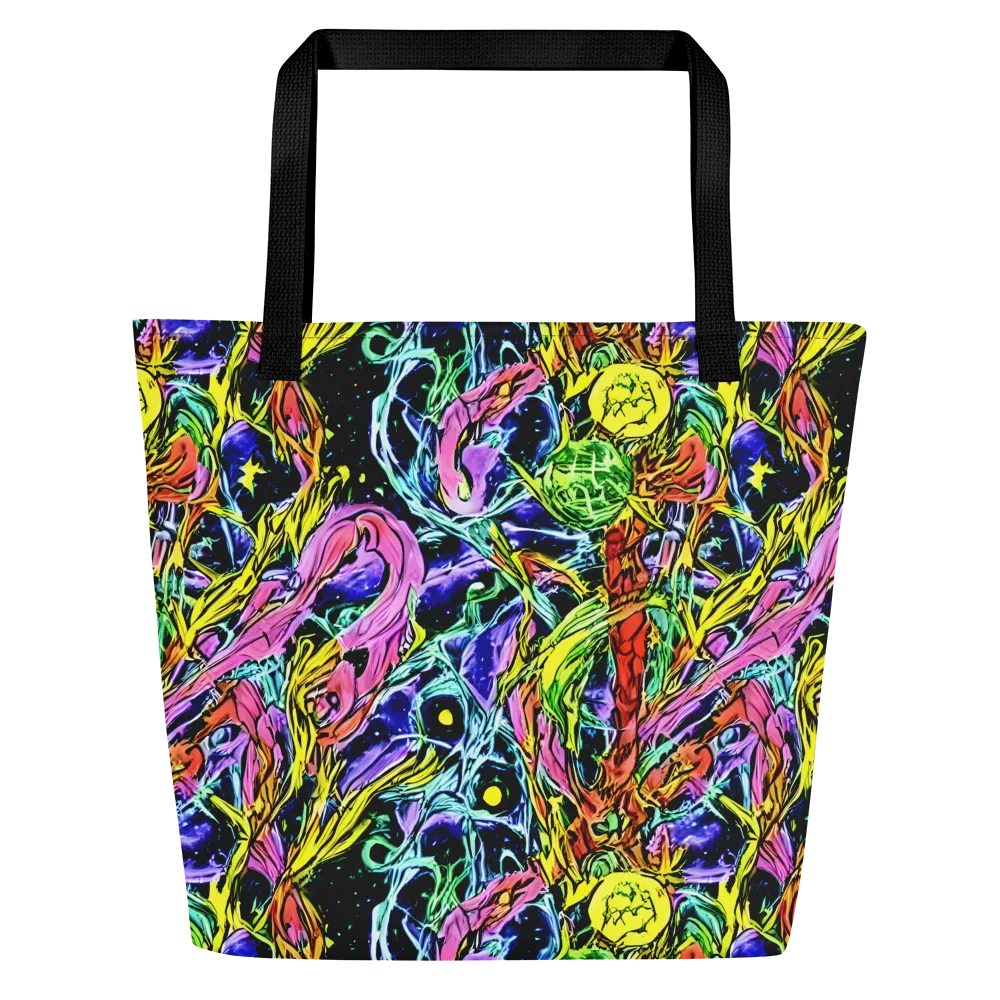 Astral Plumage on Large Tote Bag W/ Pocket — Front