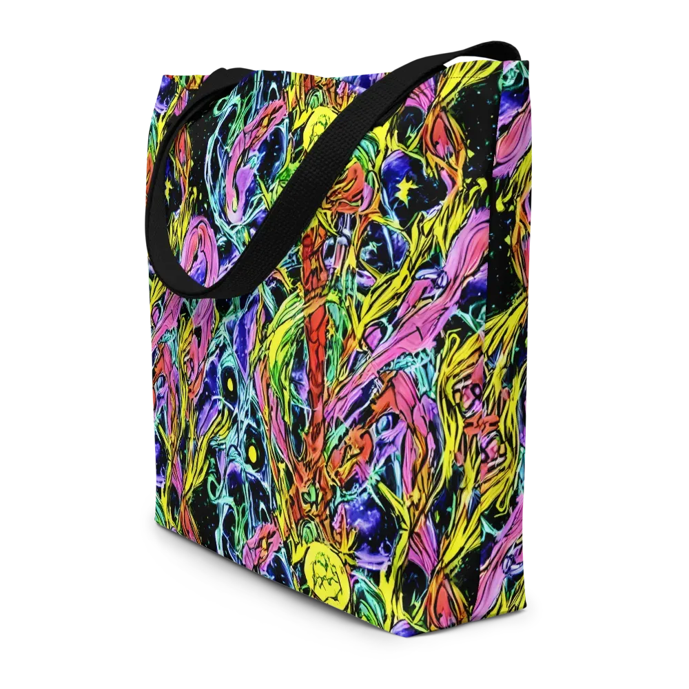 Astral Plumage on Large Tote Bag W/ Pocket — Front