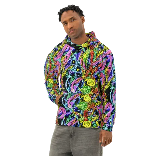 Astral Plumage on a Cotton Hoodie