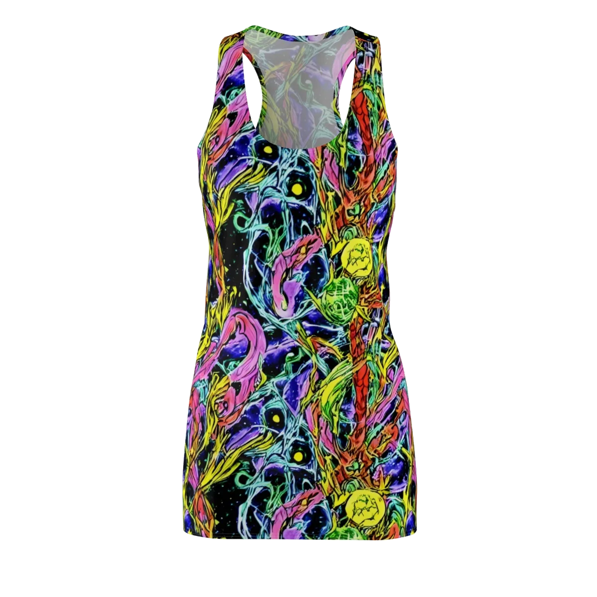 Astral Plumage on Racerback Dress — Front