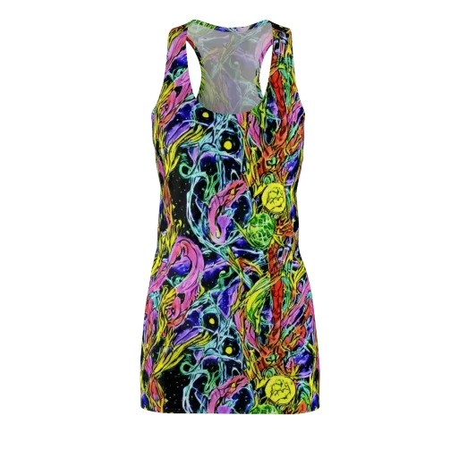 Astral Plumage on a Racerback Dress