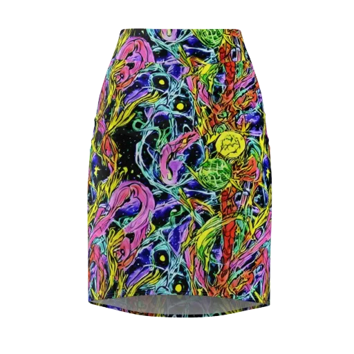 Astral Plumage on a Pencil Skirt