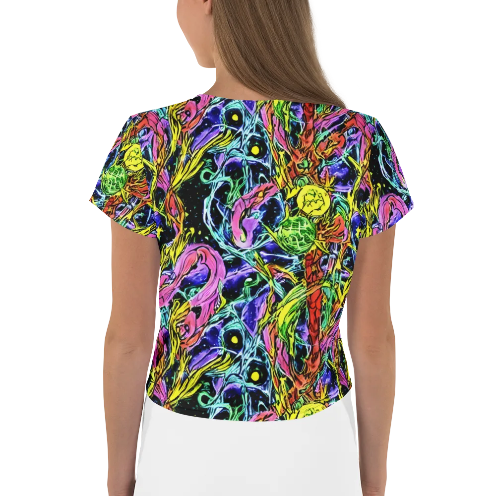 Astral Plumage on Crop Tee — Back