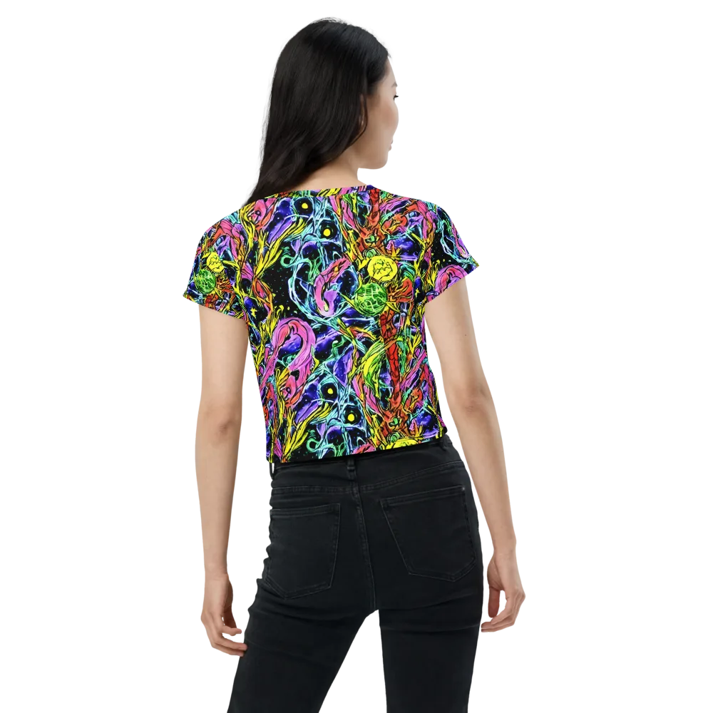 Astral Plumage on Crop Tee — Back