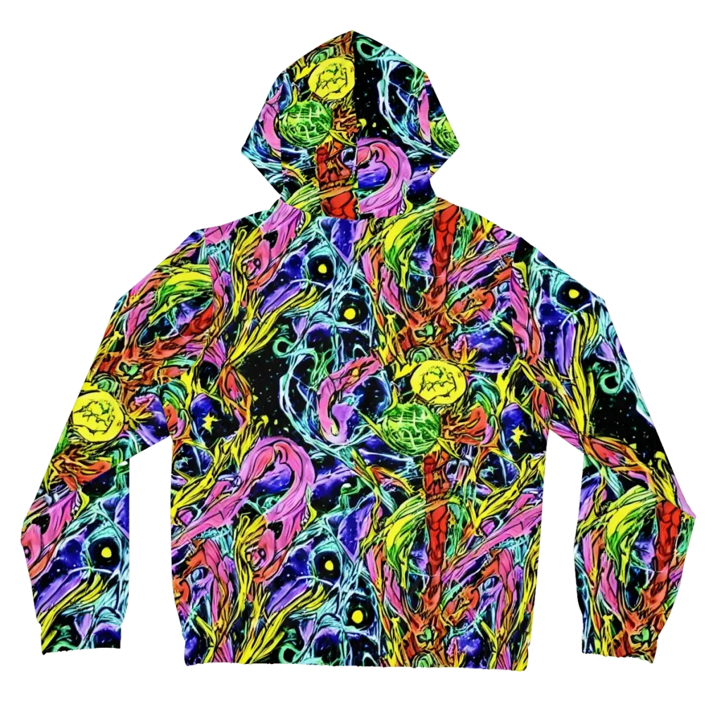 Astral Plumage on Women's Full-Zip Hoodie — Back