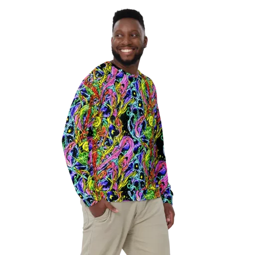 Astral Plumage on a Sweatshirt