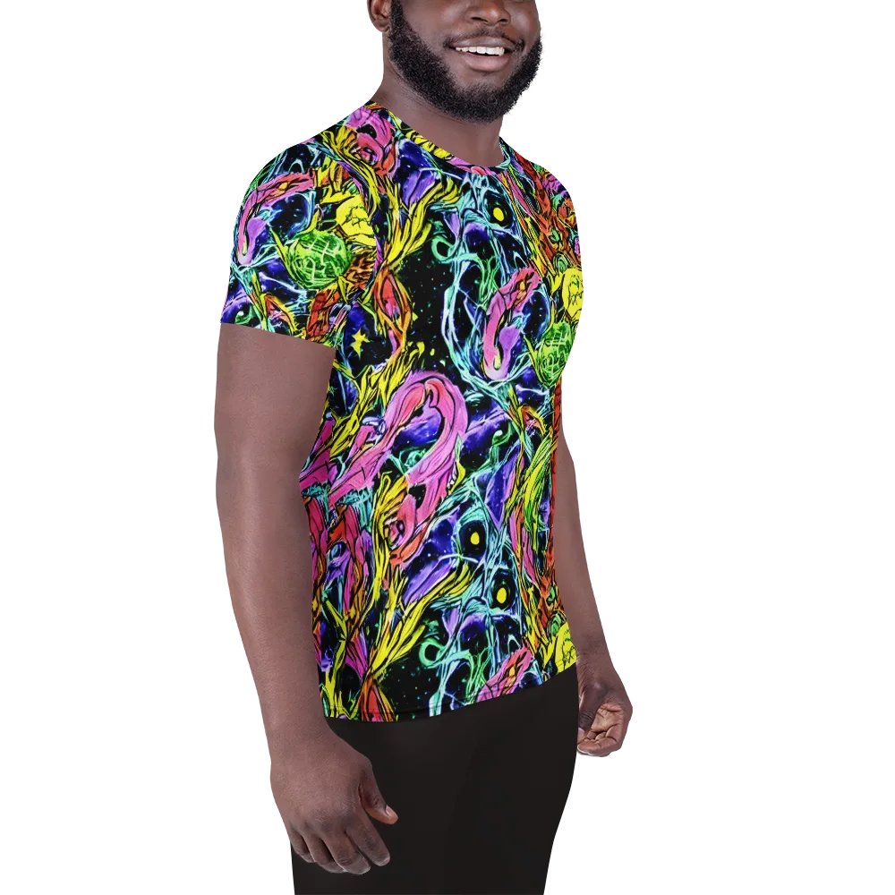 Astral Plumage on Men's Athletic T-Shirt — Right