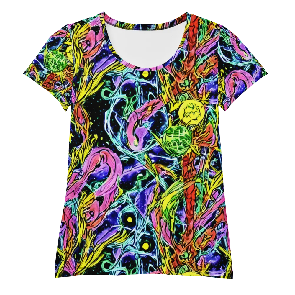 Astral Plumage on Women's Athletic T-Shirt — Front