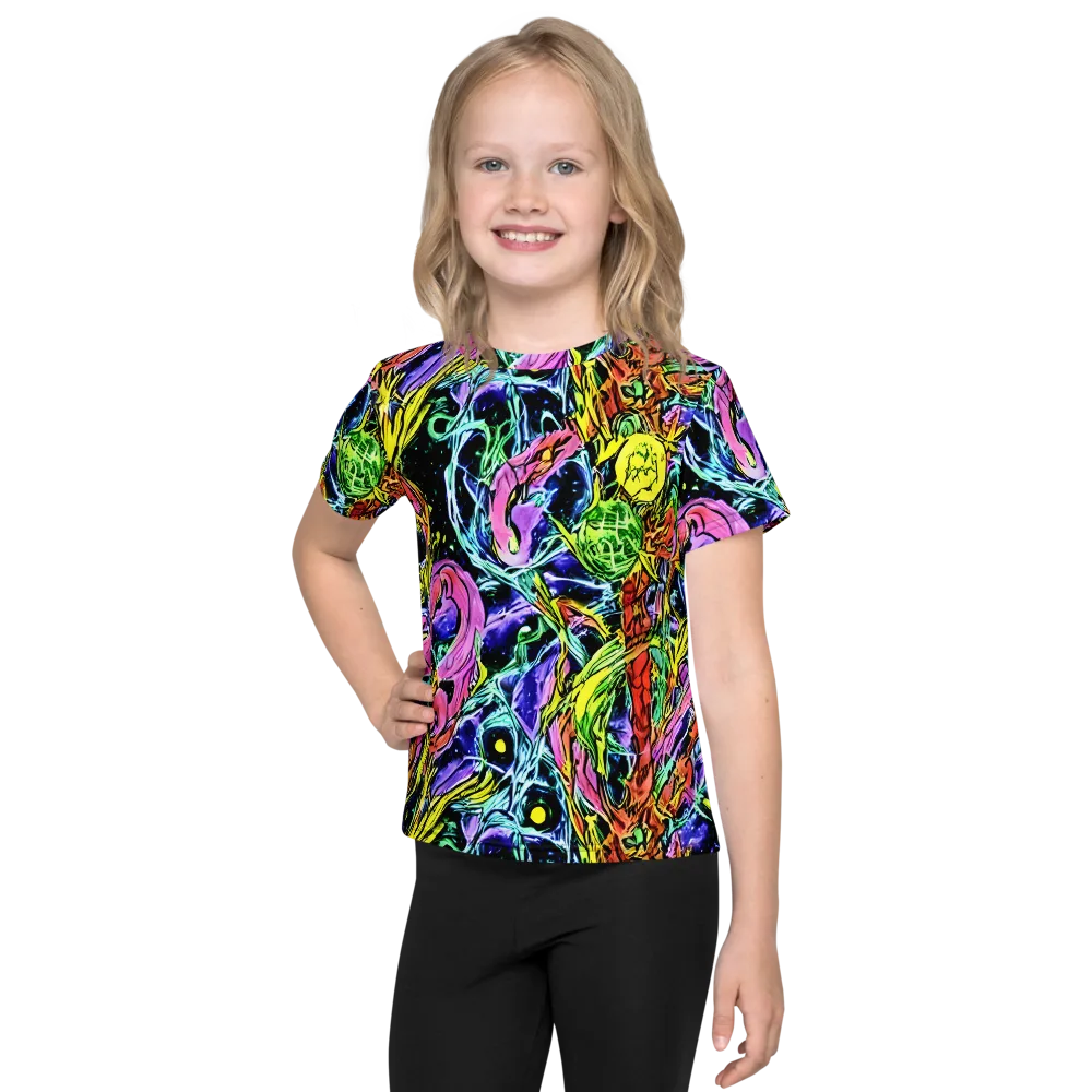Astral Plumage on Kids Crew Neck T-Shirt — Front