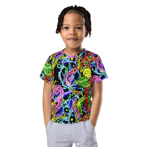 Astral Plumage on a Kids Crew Neck T-Shirt