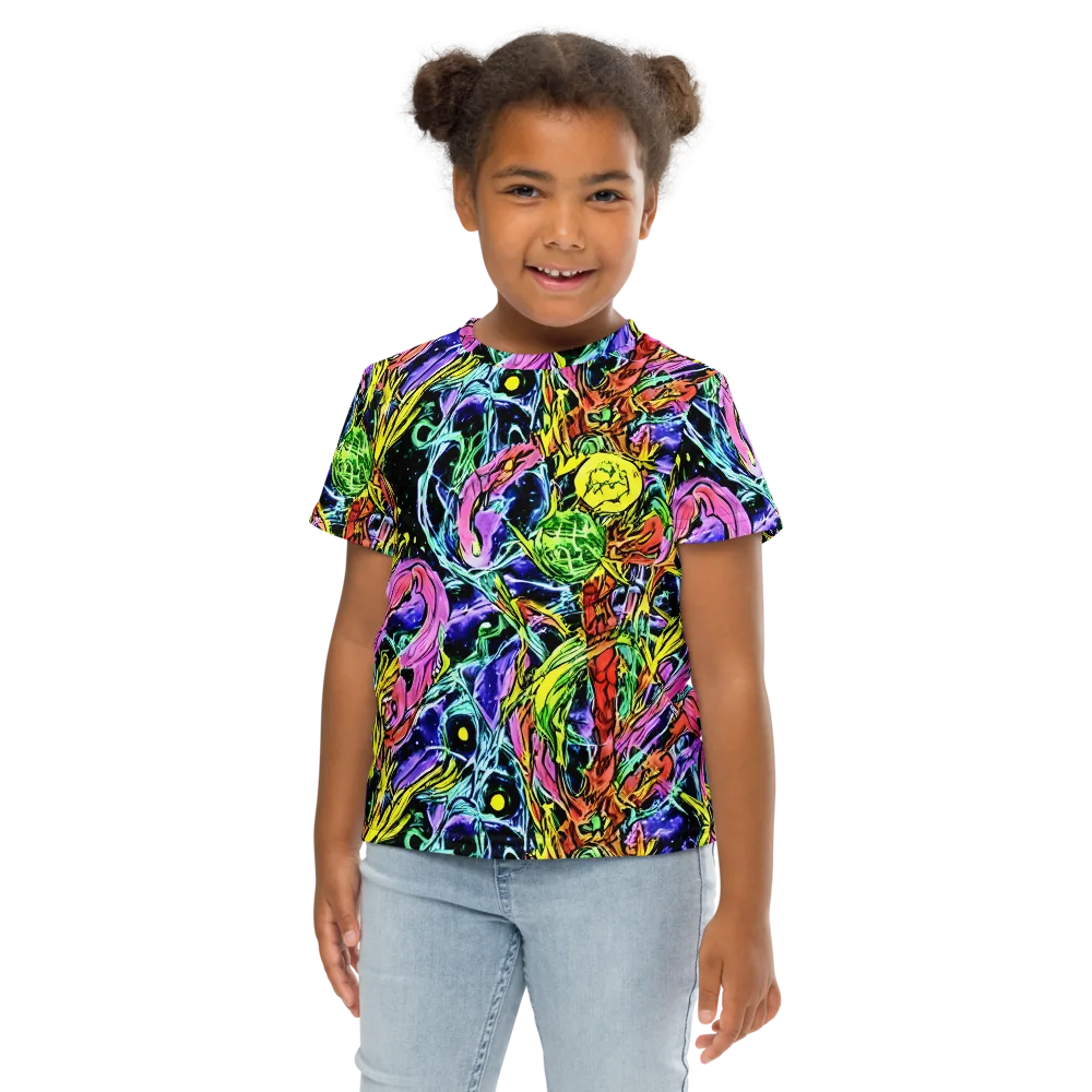 Astral Plumage on Kids Crew Neck T-Shirt — Front