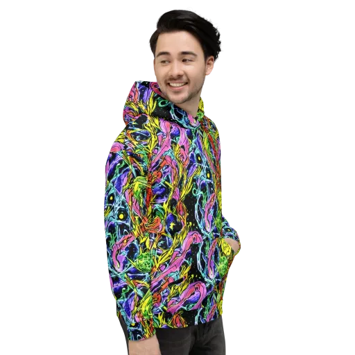 Astral Plumage on a Hoodie