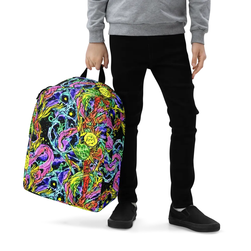 Astral Plumage on Minimalist Backpack — Zoomed-in