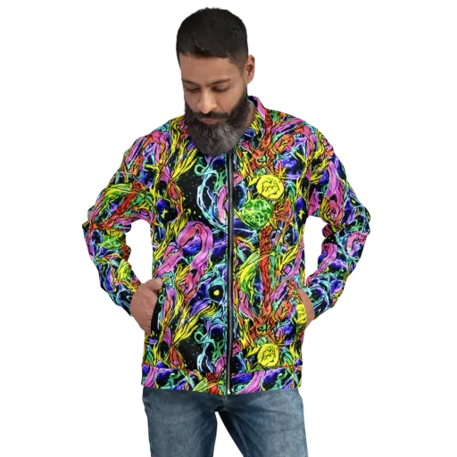 Astral Plumage on a Bomber Jacket