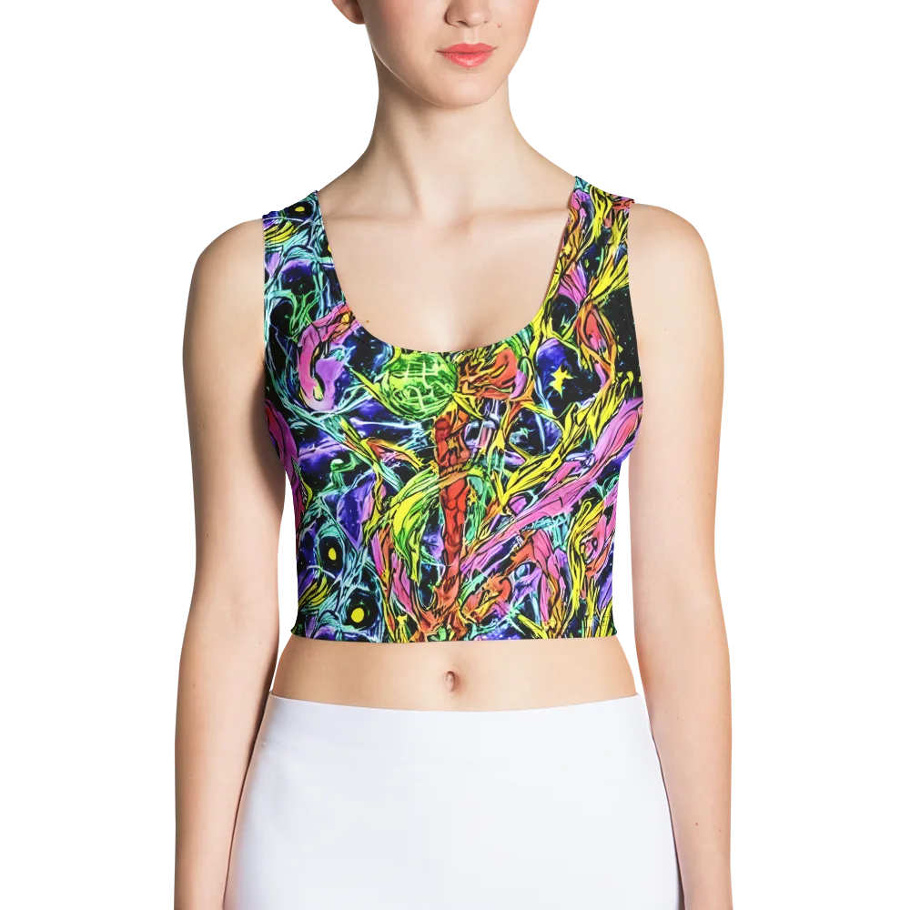 Astral Plumage on Crop Top — Front
