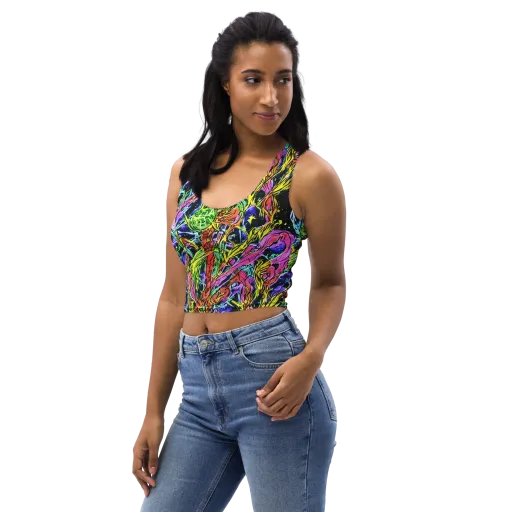 Astral Plumage on a Crop Top