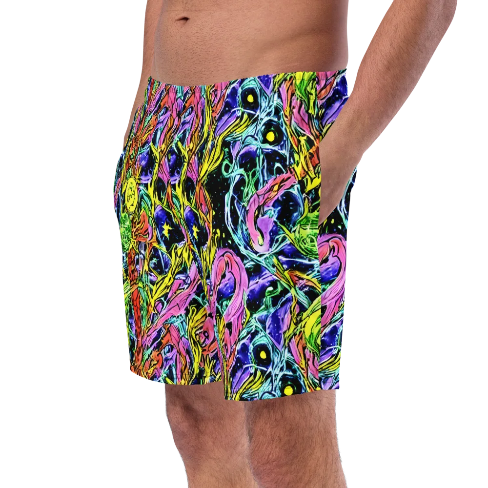 Astral Plumage on Swim Trunks — Left Front