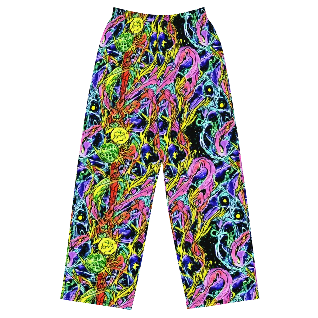 Astral Plumage on Wide-Leg Pants — Front