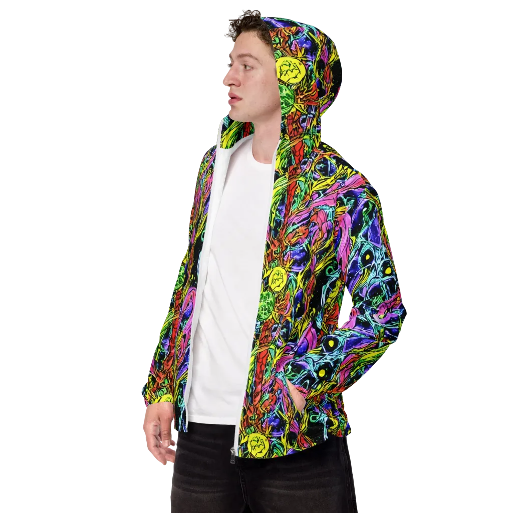 Astral Plumage on Men's Windbreaker — Left Front