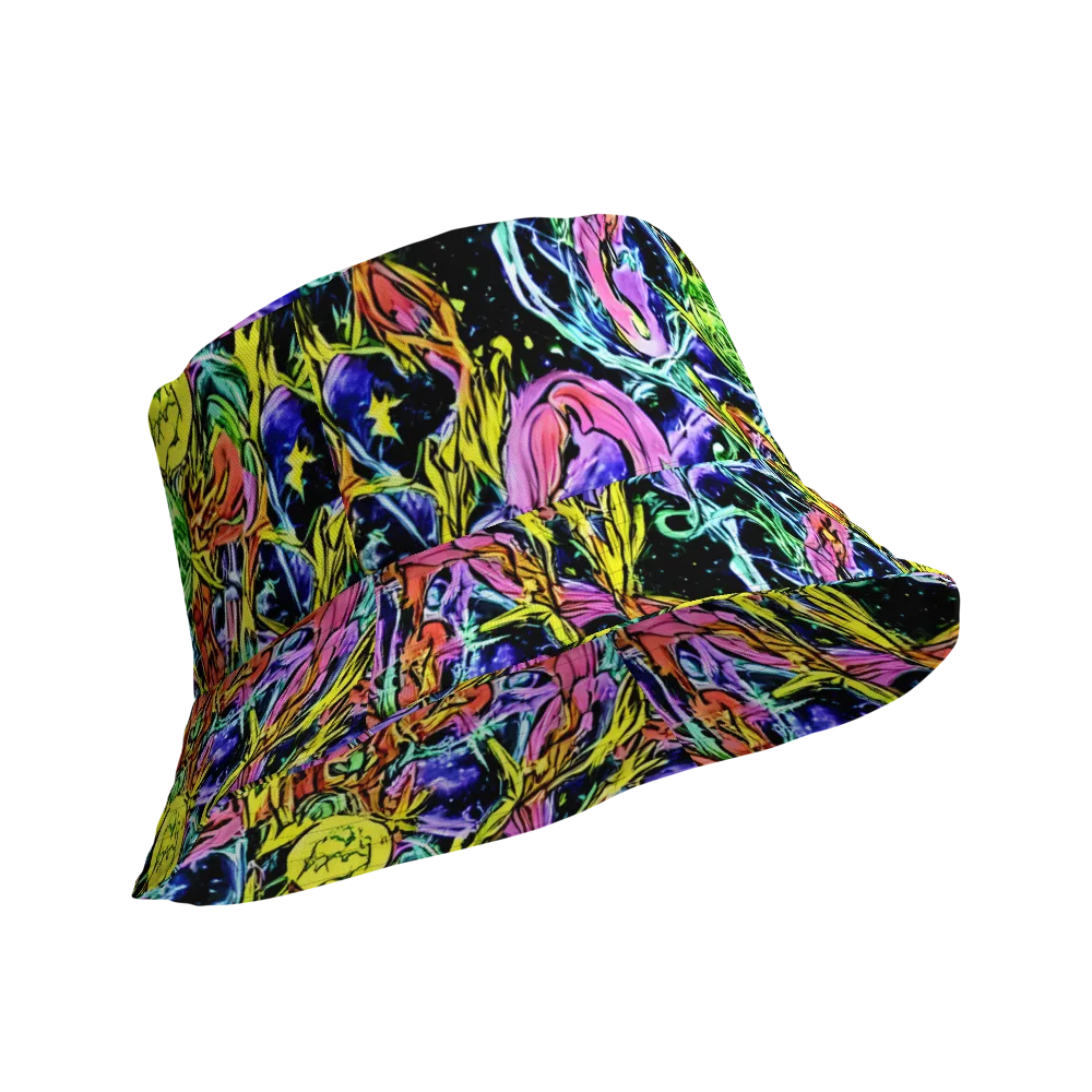 Astral Plumage on Reversible Bucket Hat — Product details Outside