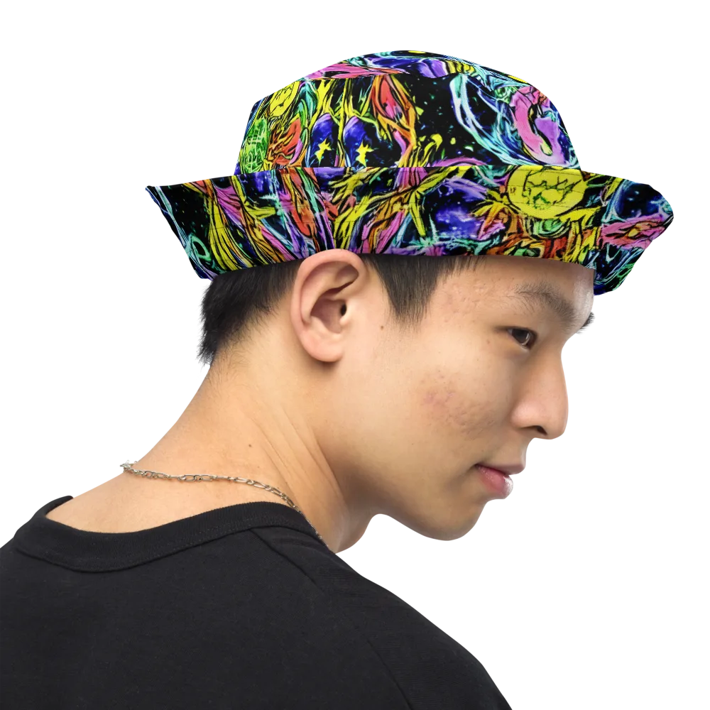 Astral Plumage on Reversible Bucket Hat — Right Outside