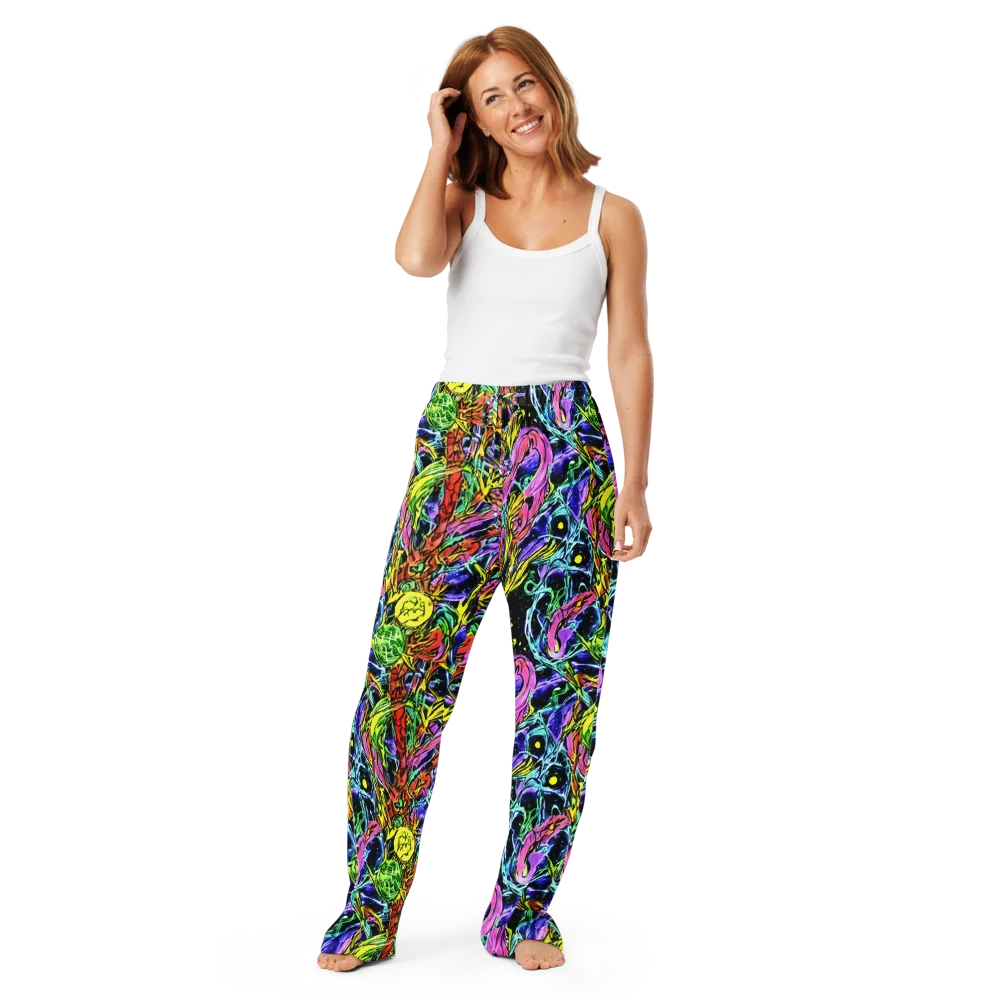 Astral Plumage on Women's Pajama Pants — Front