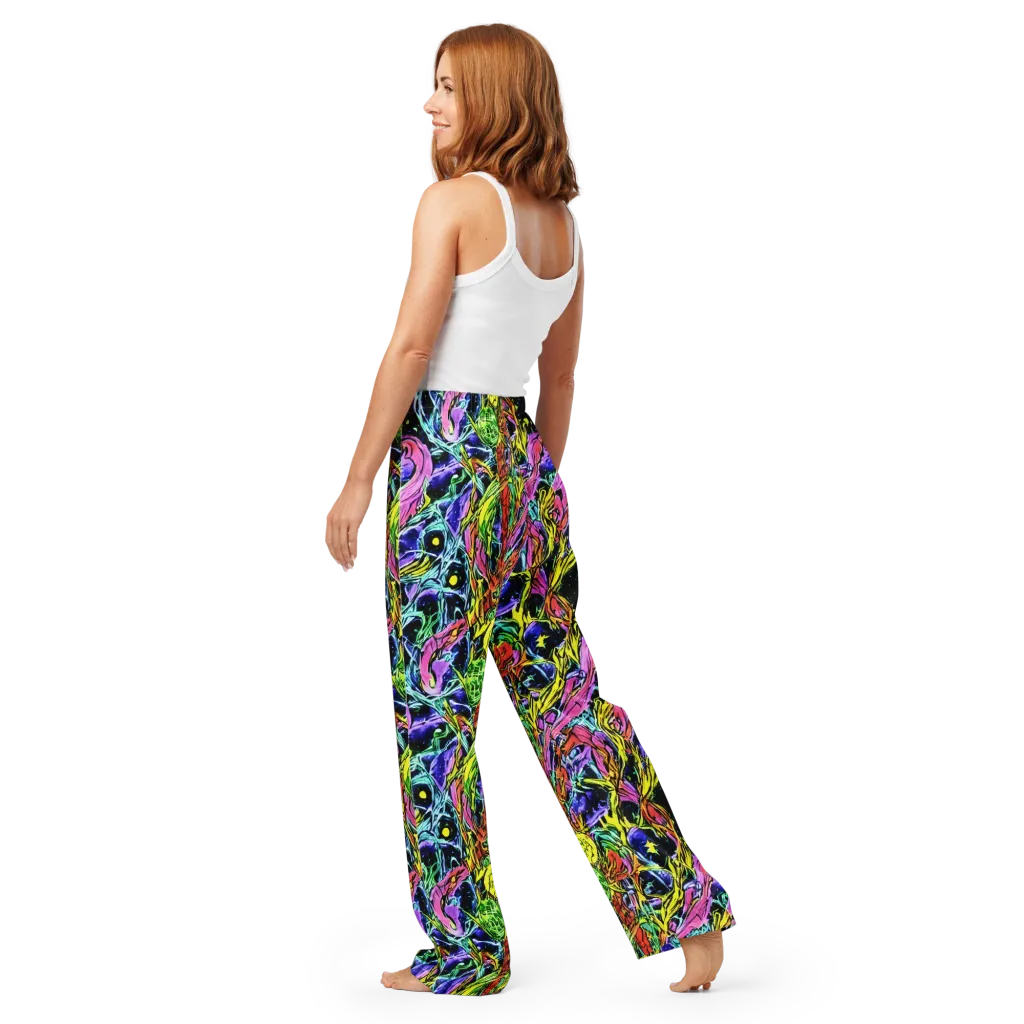 Astral Plumage on Women's Pajama Pants — Back