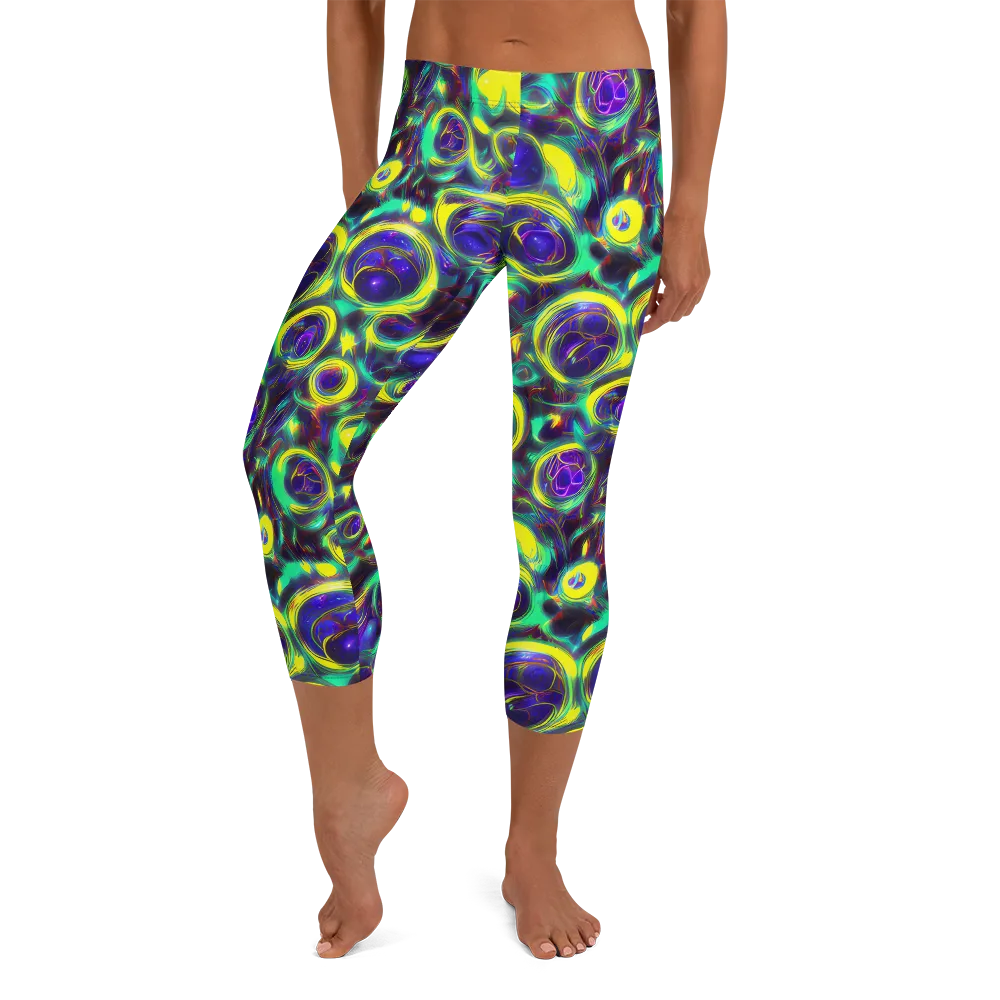 The Electric Eye on Capri Leggings — Front