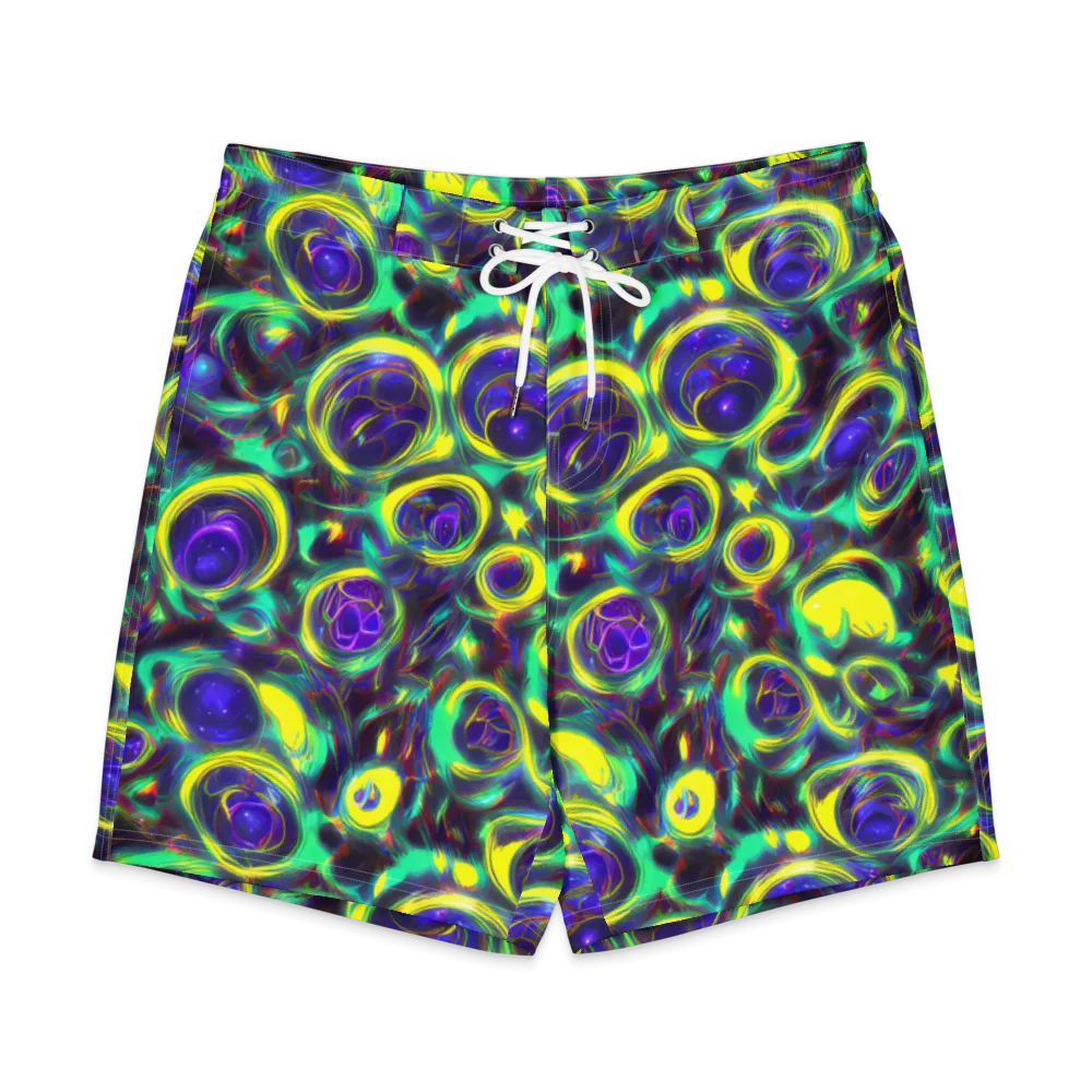 The Electric Eye on Men's Board Shorts — Front