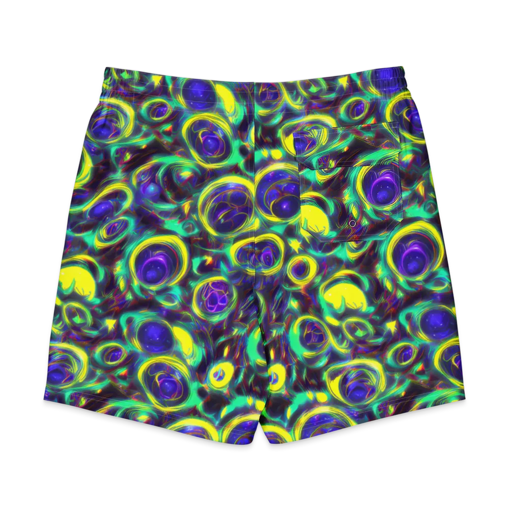 The Electric Eye on Men's Board Shorts — Back