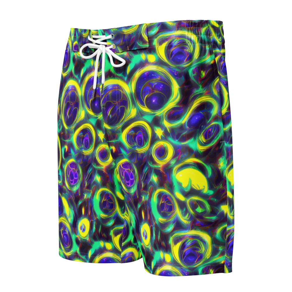 The Electric Eye on Men's Board Shorts — Front