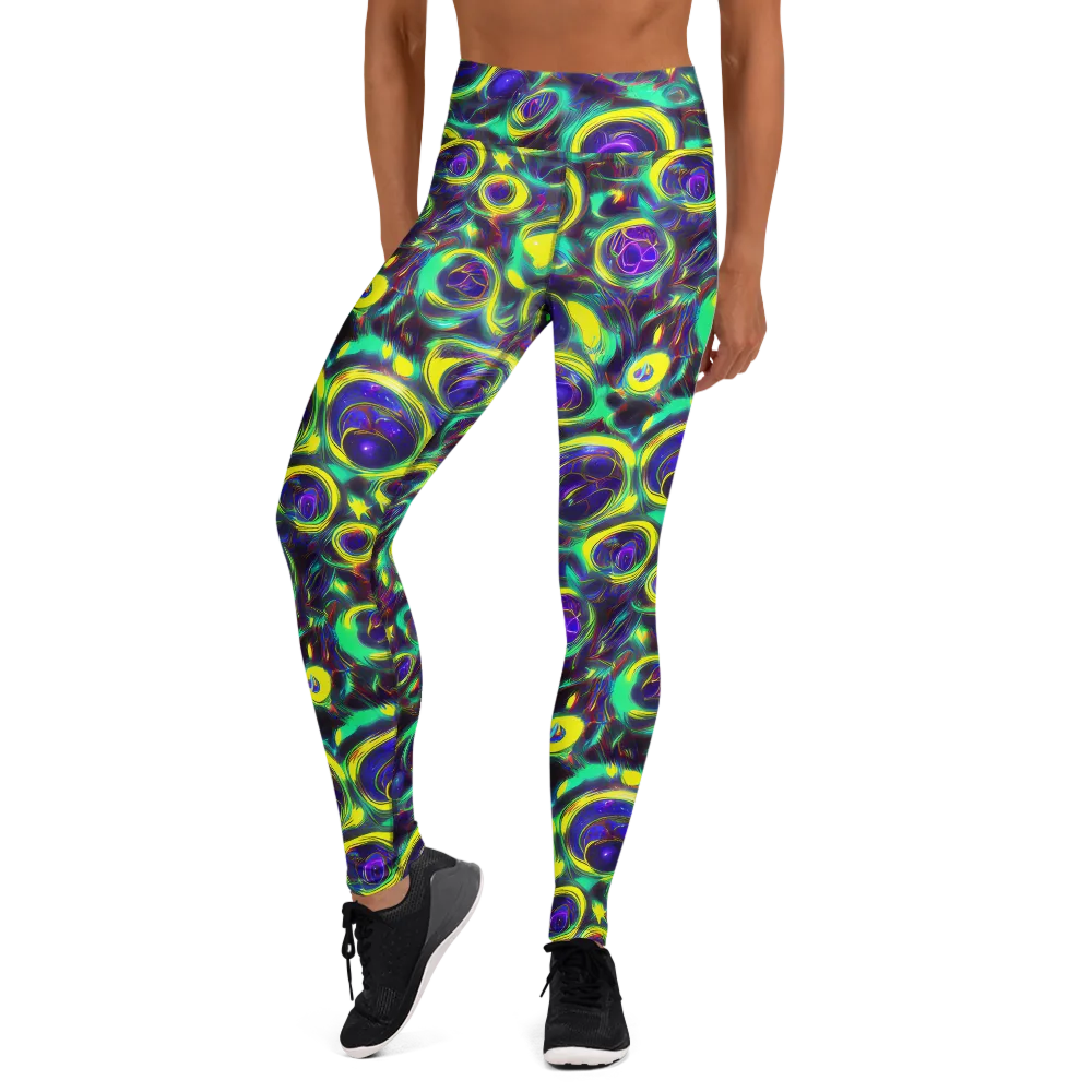 The Electric Eye on Yoga Leggings — Front
