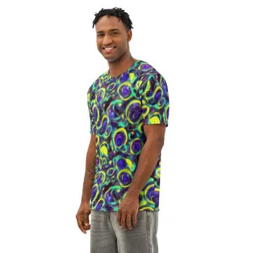 The Electric Eye on a Men's Cotton Crew Neck T-Shirt