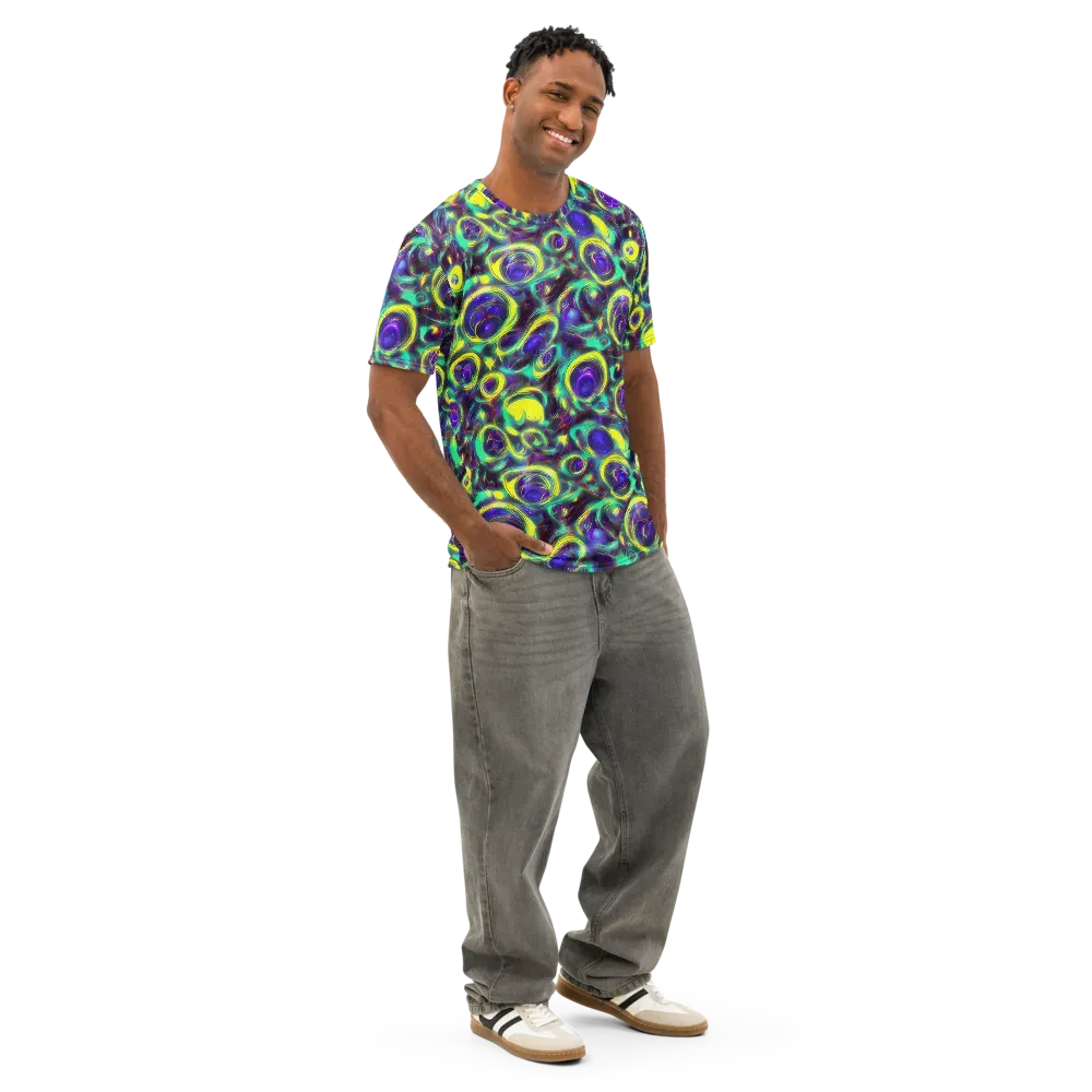 The Electric Eye on Men's Cotton Crew Neck T-Shirt — Right Front