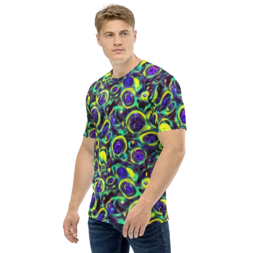 The Electric Eye on a Men's Crew Neck T-Shirt