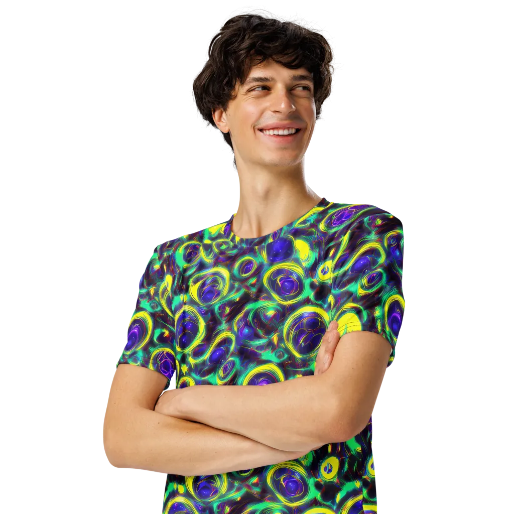 The Electric Eye on Men's Crew Neck T-Shirt — Left Front