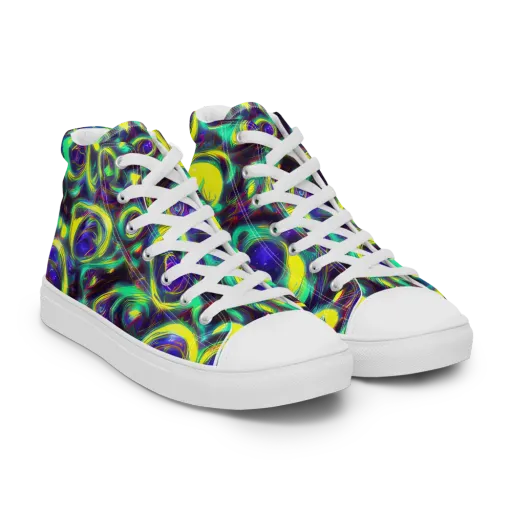 The Electric Eye on a Men's High Top Canvas Shoes