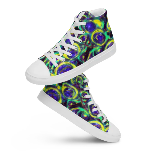 The Electric Eye on a Women's High Top Canvas Shoes
