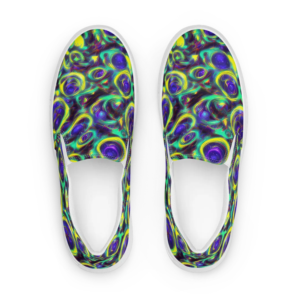 The Electric Eye on Women's Slip-On Canvas Shoes — Front