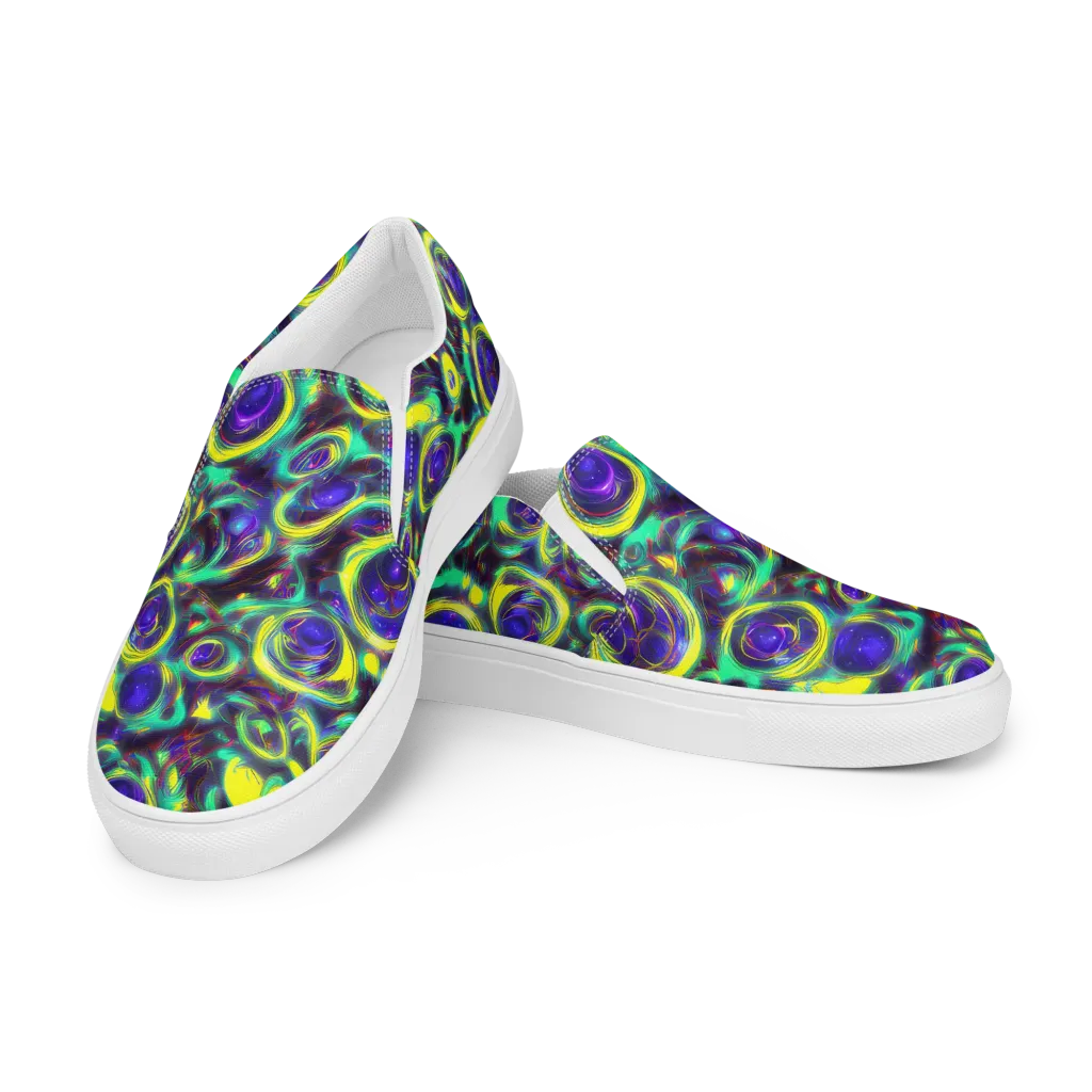 The Electric Eye on Women's Slip-On Canvas Shoes — Left Front