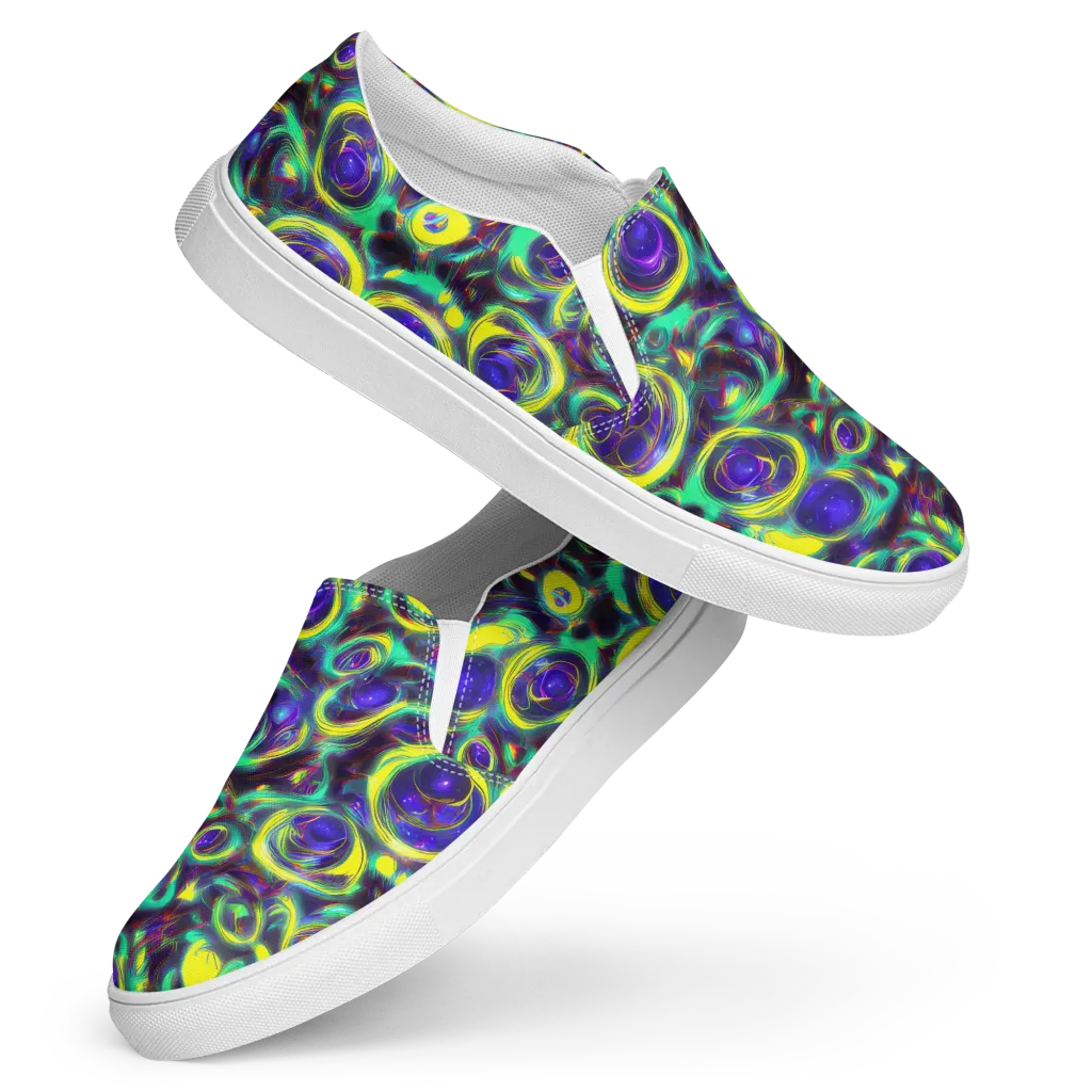 The Electric Eye on Women's Slip-On Canvas Shoes — Front