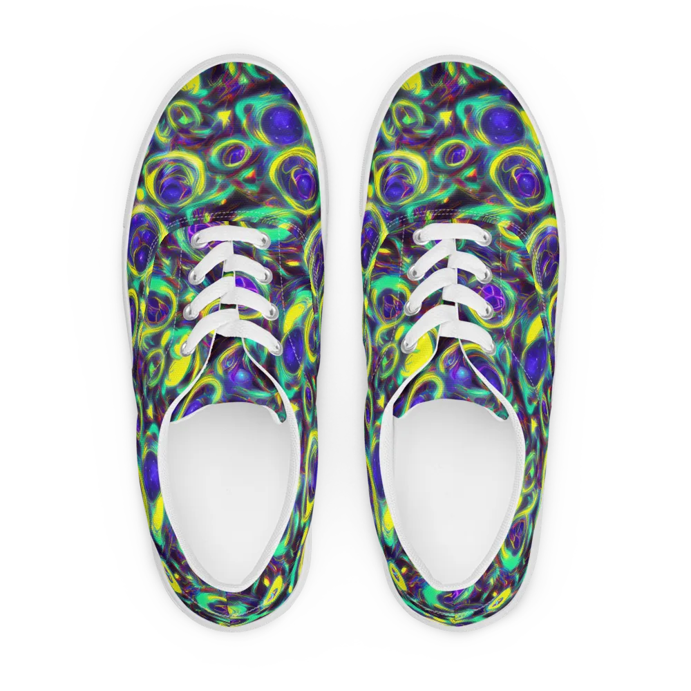 The Electric Eye on Men's Lace-Up Canvas Shoes — Front